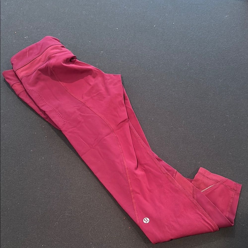 Lululemon Burgundy Leggings